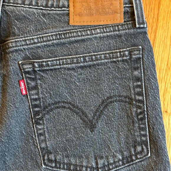 LEVI’S WEDGIE STRAIGHT JEANS | SIZE 27 | BLACK - Straight Leg Ankle Cropped - Picture 9 of 14